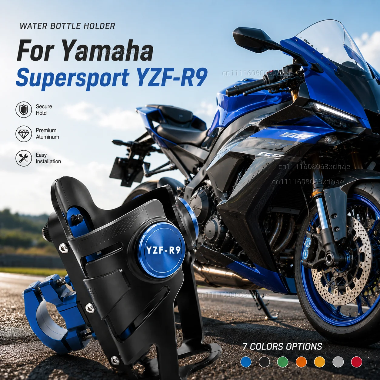 

Motorcycle Water Bottle Holder For Yamaha Supersport YZF-R9 YZF R9 2025 Coffee Beverage Tea Cup Support Modification Accessories