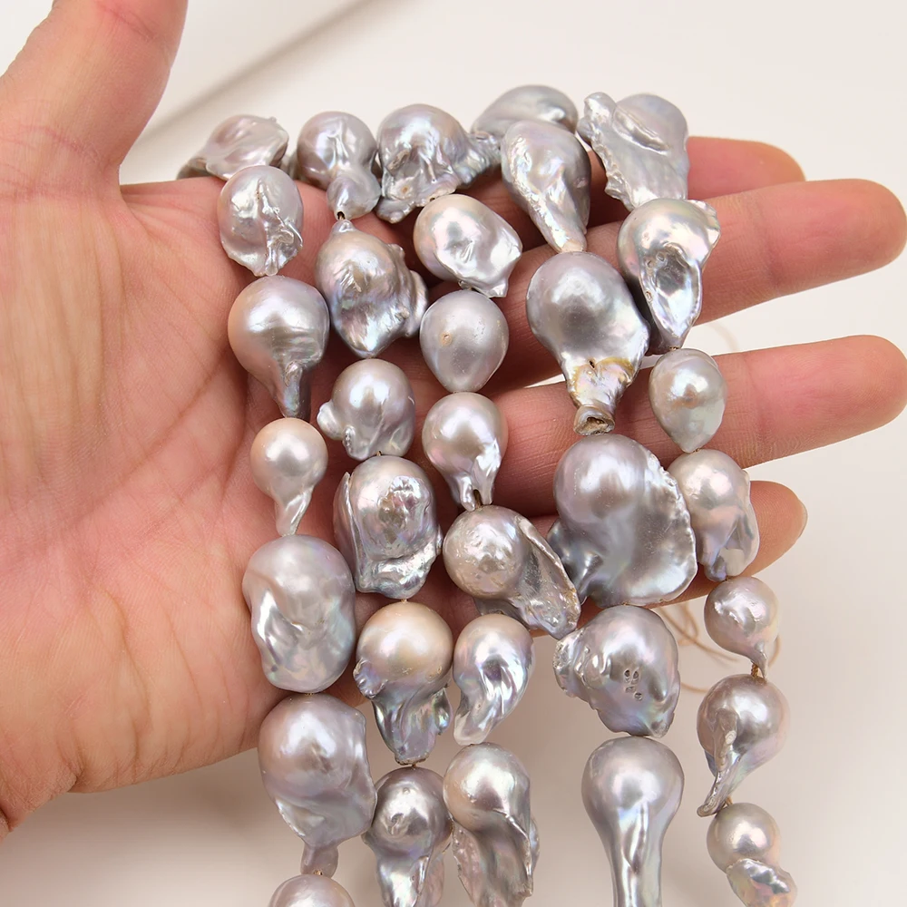

Натуральные серые барочные жемчужины APDGG, рассыпные бусины, компоненты для рукоделия, материалы для изготовления украшений
