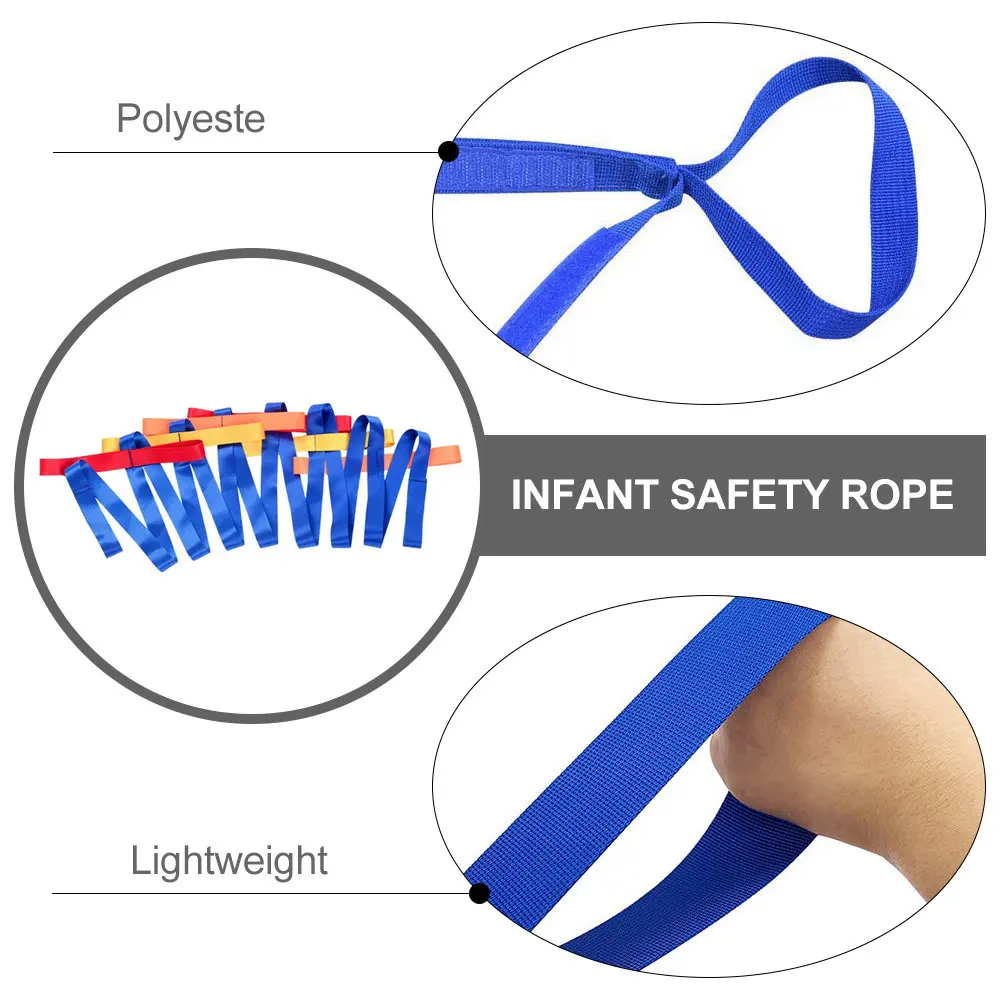 Safety Walking Rope For Kids Anti-Lost Traction Rope Toddler Harness Leash Outdoor Bathroom Restaurant Use Durable Design Bright - view 6