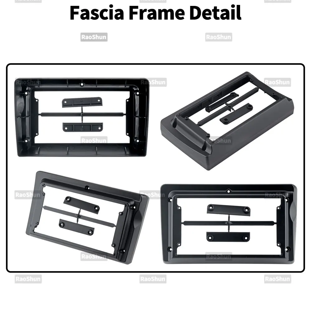 Car Android Radio 9 Inch Frame Fascia For Toyota Land Cruiser