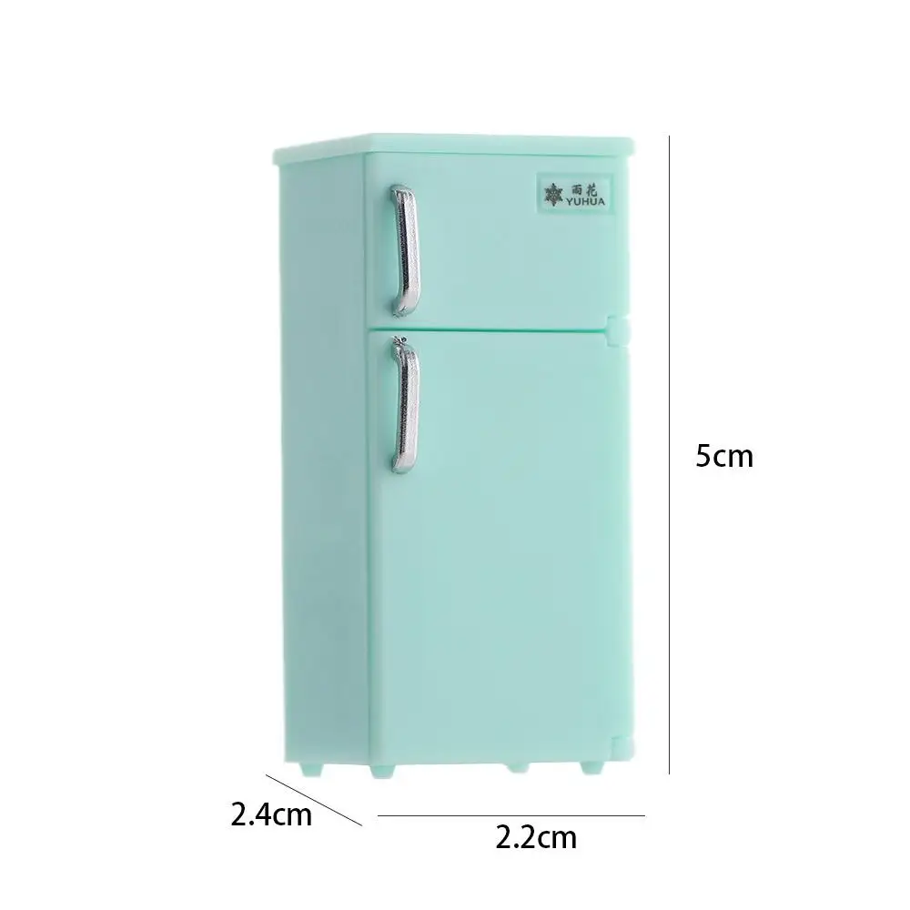 Juguete para juego de imitación, decoración de escritorio, accesorios para casa de muñecas, decoración para casa de muñecas 1:12, refrigerador de simulación en miniatura