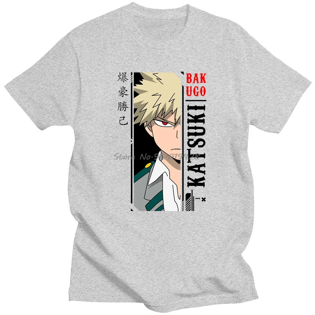 New Fashion Clothes Hot Sale Harajuku Costume Anime My Boku No Hero Academia Katsuki Bakugou Arrival O-neck Casual Funny Tshirt