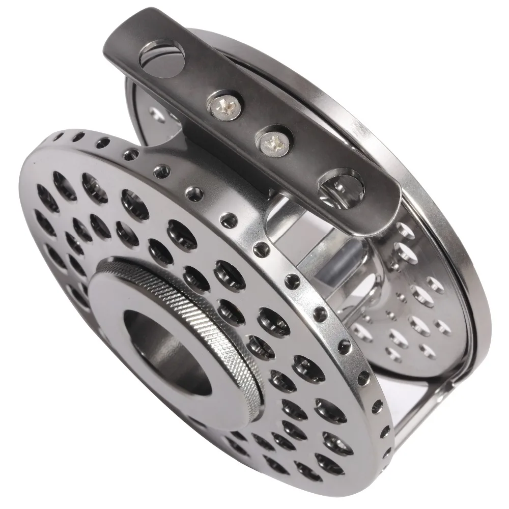 Imagem -04 - Cnc Usinado Alumínio Fly Fishing Reel Clique Clássico Stop Luz Água Doce Truta Lago Córrego Bass Fishing mm mm 86 mm