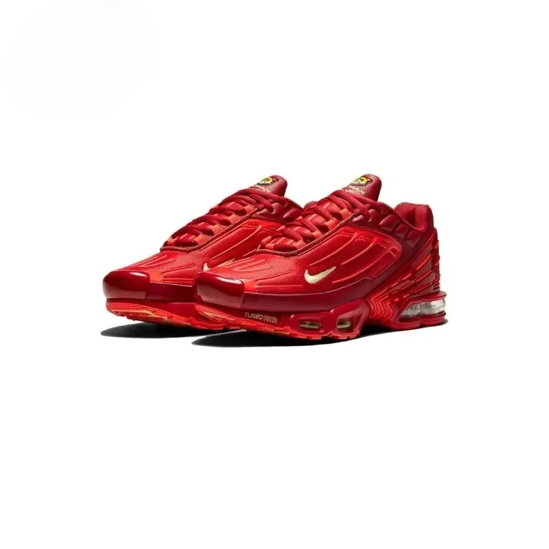 Nike Air Max Plus TN 3 Red air Cushion Anti-slip Comfortable Men's Sports Running Shoes Nike