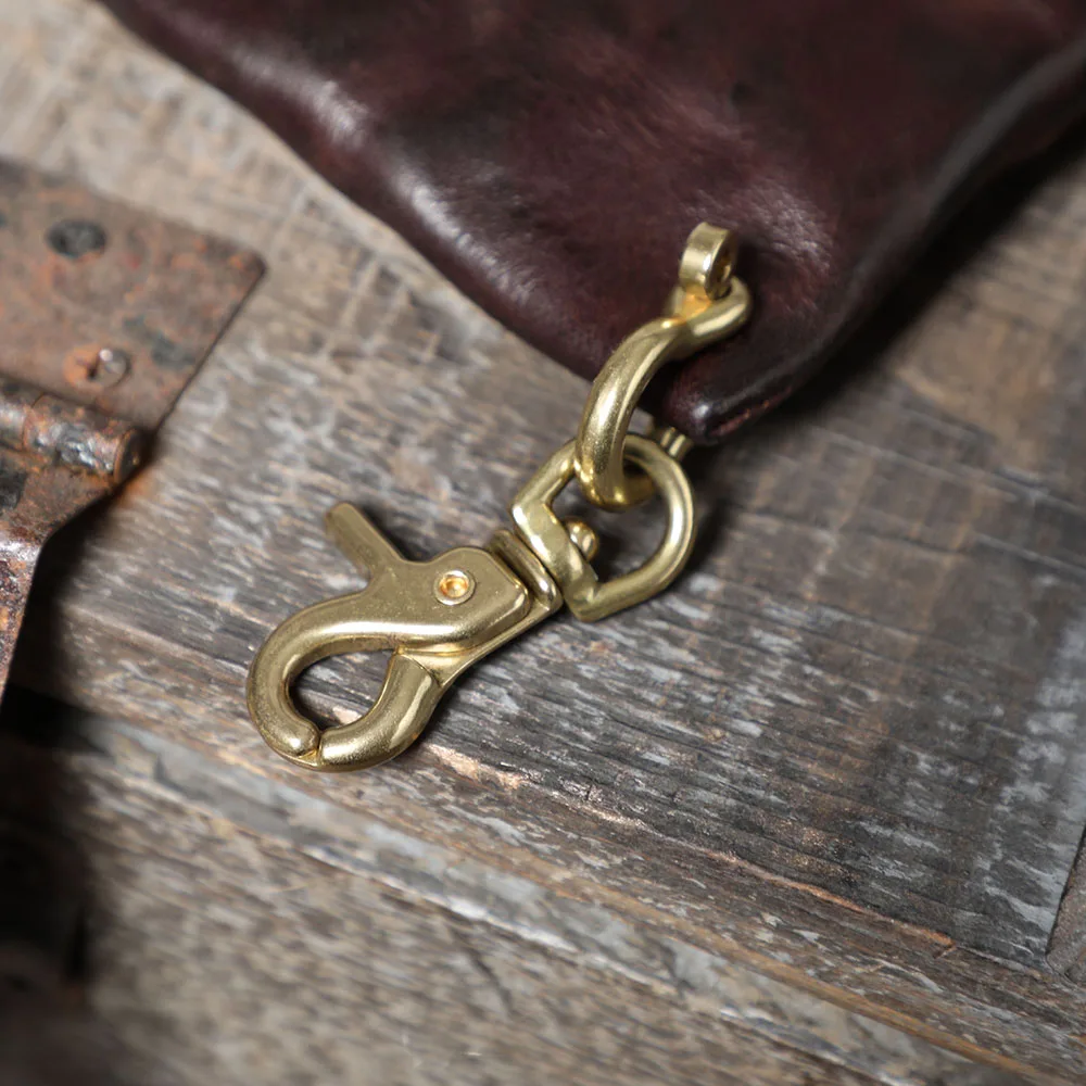 S.WORKER Vollnarbenleder Vintage-Kartenhalter Retro Mini-Münzbörse Tragbare Tasche Kurze Geldbörse – Detail 8
