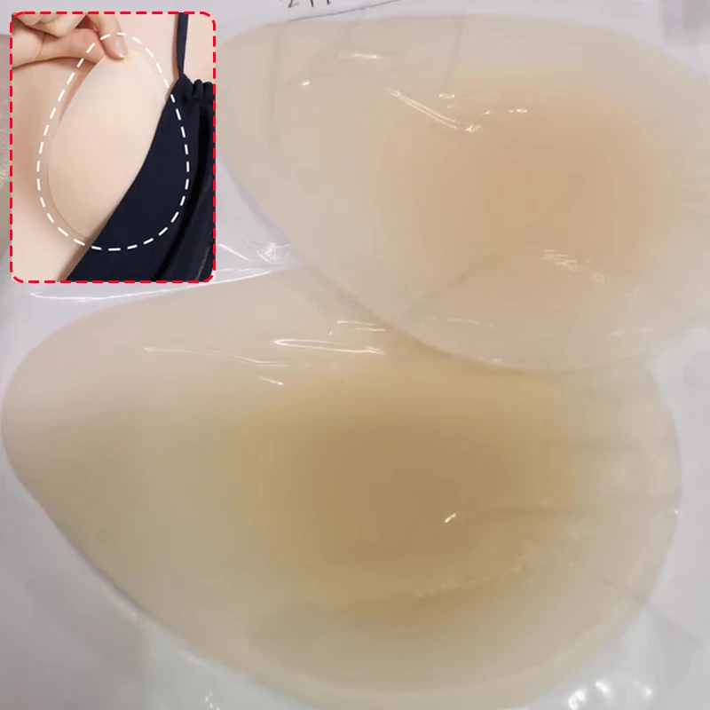 Silicone Chest Stickers Lift Up Nude Bra Self Adhesive Bra Nude Invisible Cover Bra Pad Sexy Strapless Breast Petals For Women