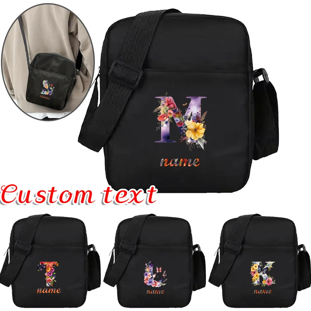 Personalized Customized Name Shoulder Bag Outdoor Storage Pack Work Commuting Storage Packs Large Capacity Crossbody Bags