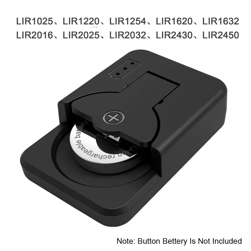 Button Bettery Universal Charger Smart Type-C Rechargeable Lithium LIR2032 LIR2450 4.2V Newest Mini Protable Battery Charger