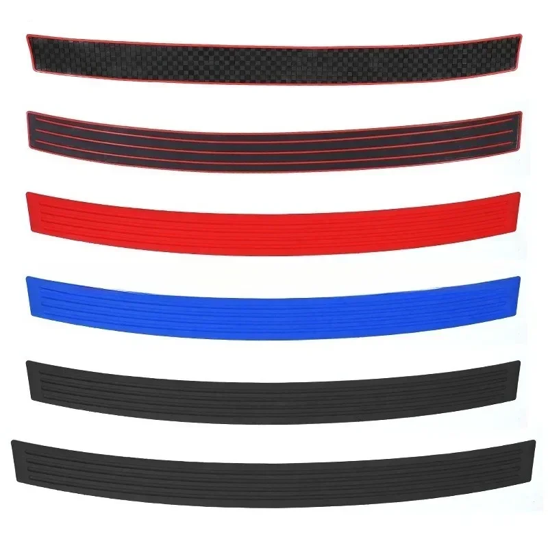 1 Set Universal-Kofferraum-Schutzleiste aus Gummi für die hintere Stoßstange, Türschweller-Schutzleiste, Zierleiste, Abdeckung, 104 x 9 cm – Detail 4