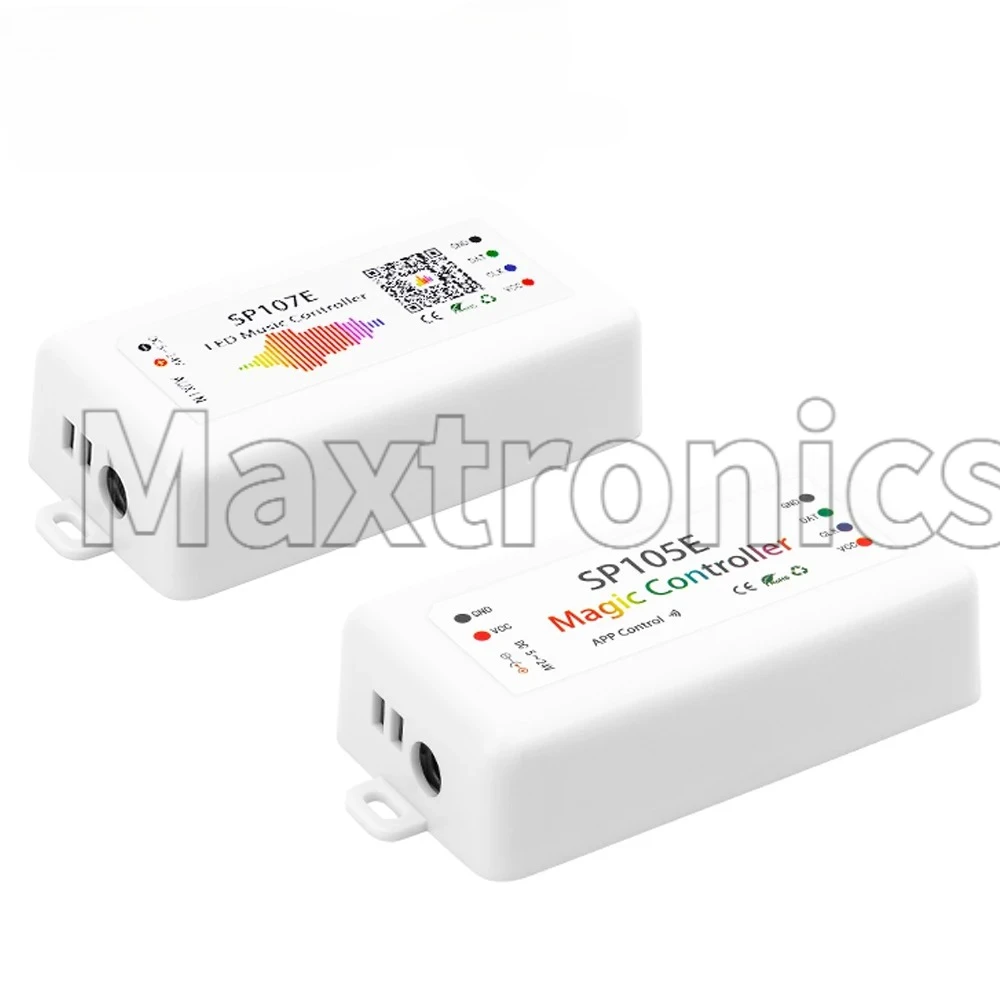 DC5V-24V SP105E/ SP107E/SP611E Bluetooth Wifi Led Controller musicale SK6812 RGB/RGBW APA102 WS2801 Pixel WS2811 WS2812B Striscia Led