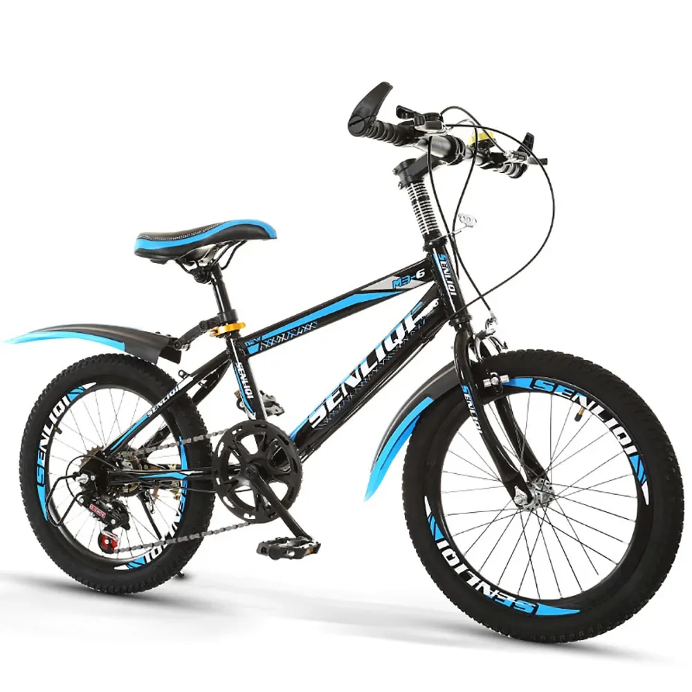 20 Inch Mountain Bike Children Mountain Bike Outdoor Riding Carbon Steel Frame Double V Brake Sensitive Variable Speed Safe