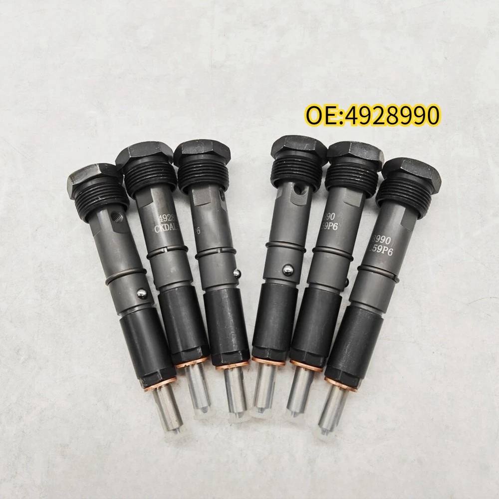 

For 6PCS 4928990 Fuel Injectors For 94-98 Cummins 4BT 40-60HP 5.9L KDAL59P6 Diesel
