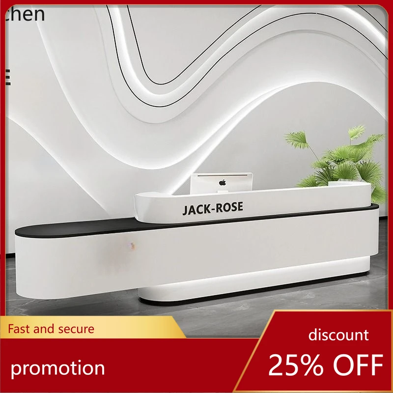 ZML Simple Modern Cashier Counter Clothing Store Bar High-End Reception Desk