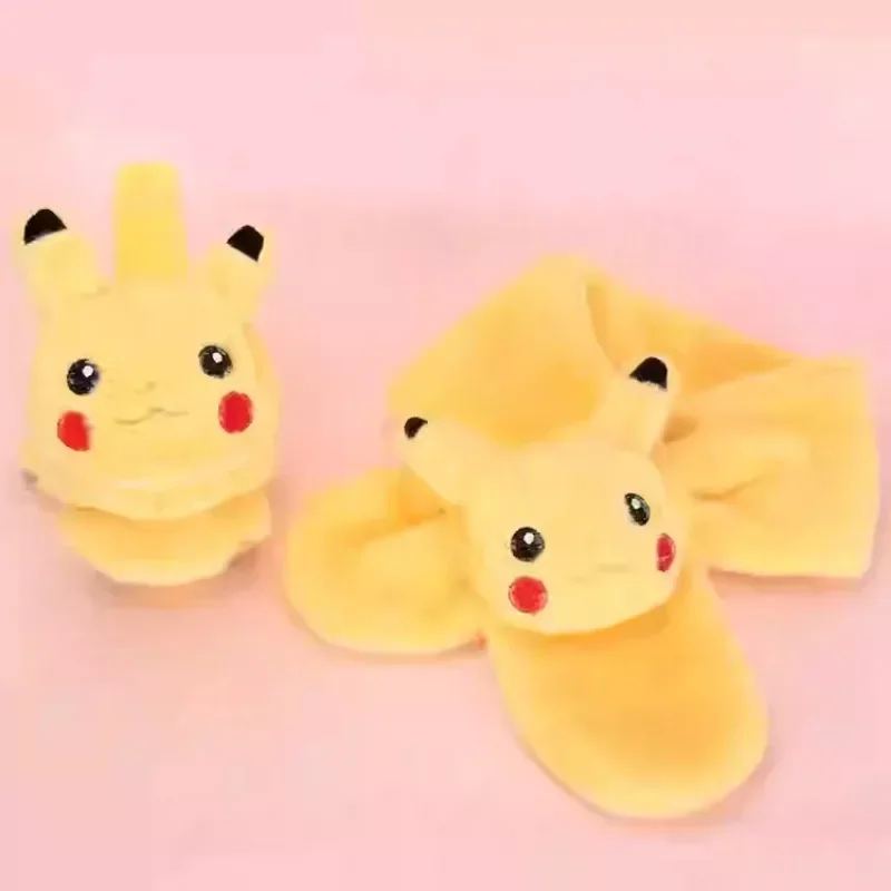 Bonito pokemon pikachu senhoras cachecol kawaii dos desenhos animados anime moda macio inverno crianças pelúcia quente lenço menina & criança presentes de férias