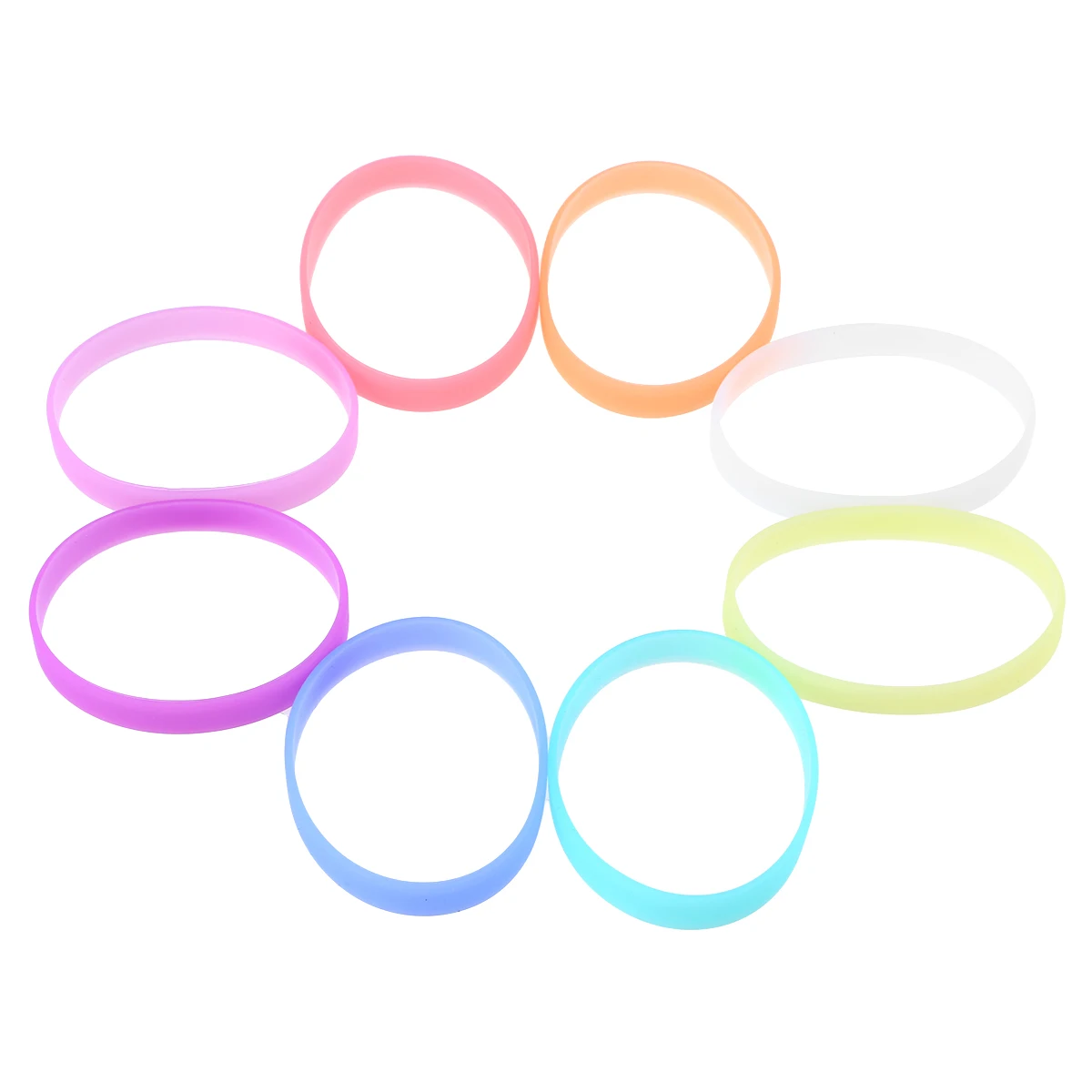 

24 PCS Luminous Bracelet Wristband Wristbands Glow Silicone Bracelets