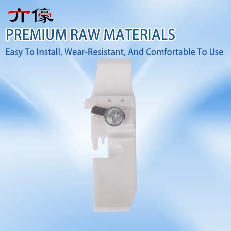 2PCS T253E T253 White Plastic Presser Foot Bottom Plate Wear-Resistant 2mm 3mm 4mm for Four Threads Siruba M700 747 Overlock Sew - view 4