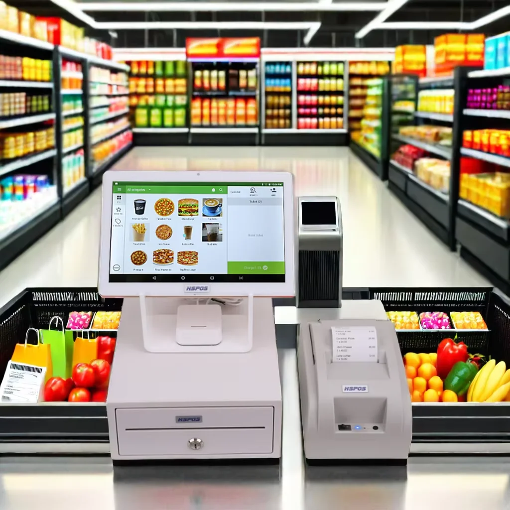 ATV&UTV10inch Android Full Set of Retail Touch Screen Point of Sale Supermarket Pos System All in One Machine Cash Register