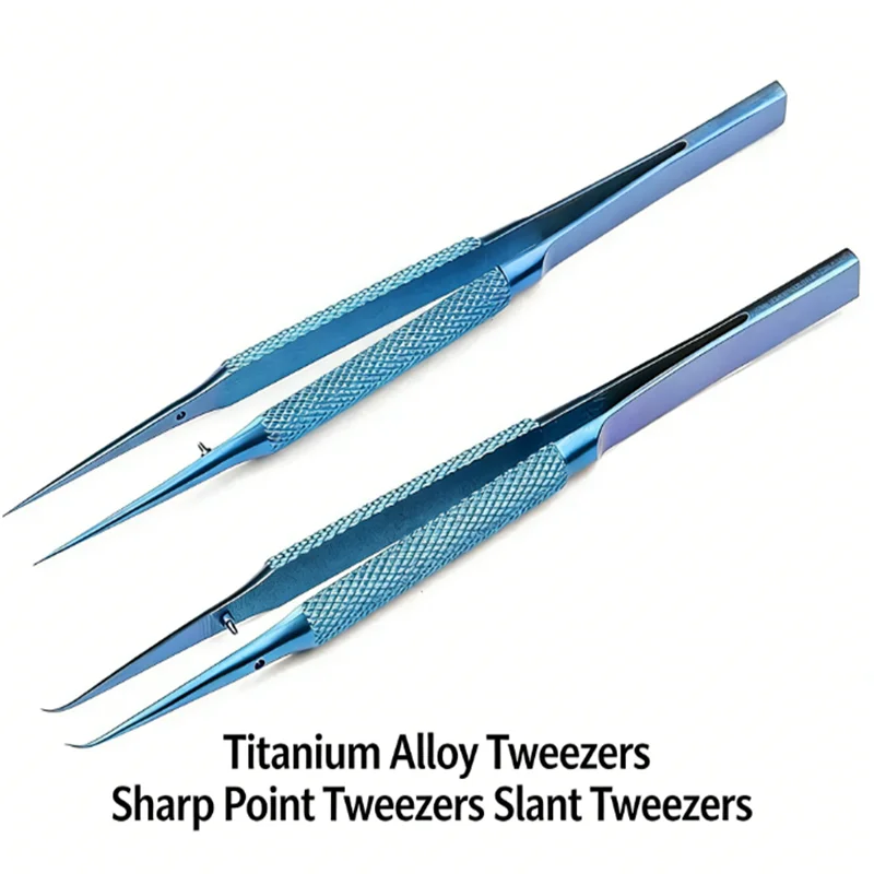 High Precision Anti-Magnetic Titanium Alloy Tweezers Ultra Fine Forceps for Cell Phone Laptop PCB Motherboard Soldering Repair