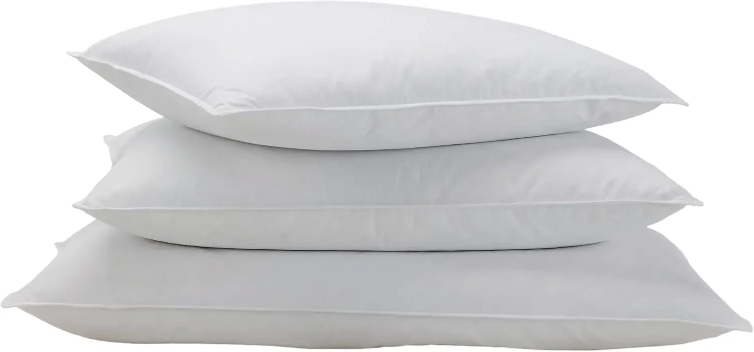 Feather & Down Pillow - Luxury Hotel Bedding - Dual Chamber Pillow Feather and Down Pillow - King 2 Pack