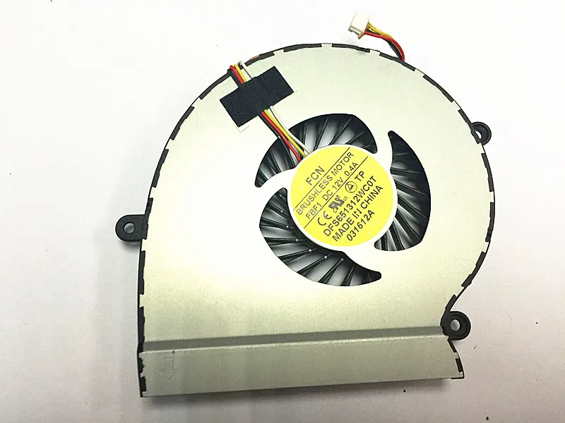 Para CA27 ca27 DFS651312WC0T FBF1 portátil CPU GPU ventilador de refrigeración disipador de calor ventilador enfriador