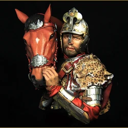 Resin soldier  1/10 Polish Hussars 17th century   bust soldier   Model Unassambled Unpainted  Figure Building Kit