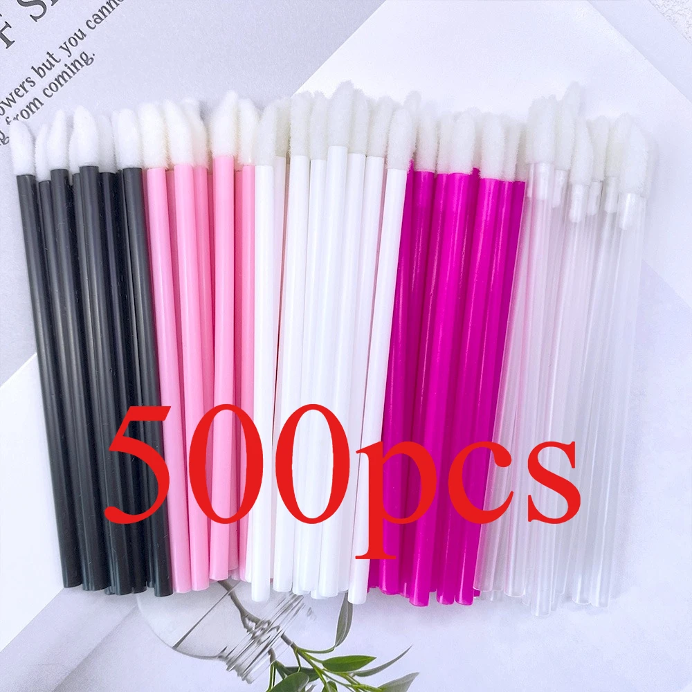 Eyelash Extension Eyeliner - 50/500PCS Disposable Lip Brush Eyelash Extension