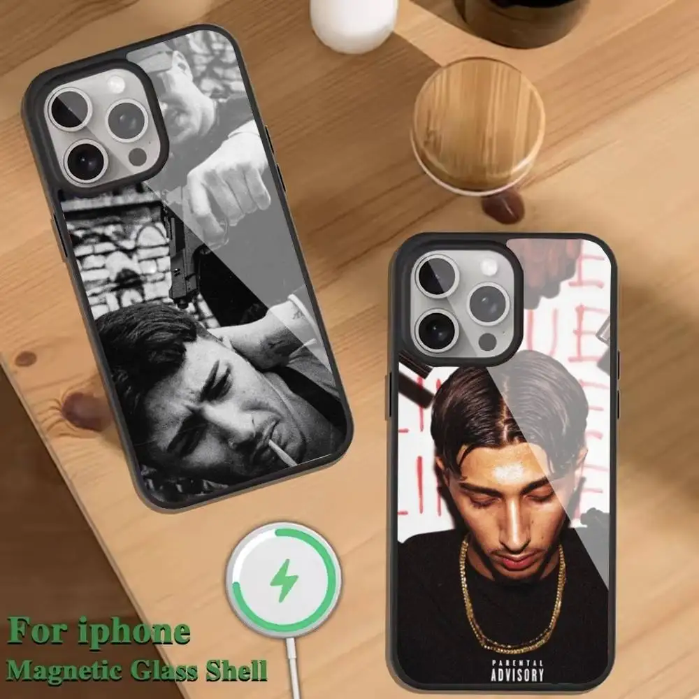 

B-Baby G-Gang Music Phone Case For Magnetic Wireless Charge Cover For iphone 16 15 14 13 12 11 Pro Max Plus Coque