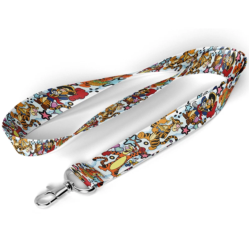 A3595 The Tigger Movie Cartoon Keychain Neck Lanyard For Students Keys Long Phone Hanging Ornaments Anti-Lost Hang Rope Gifts image 3
