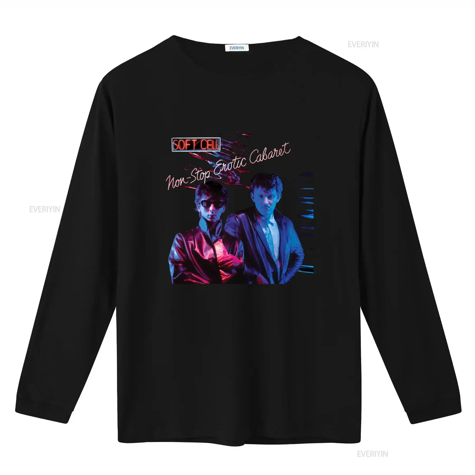 Soft Cell Non Stop Erotic Cabaret T Shirt Featuring Marc Almond David Ball Perfect for Synth Pop Fans vintage Washed Slightly