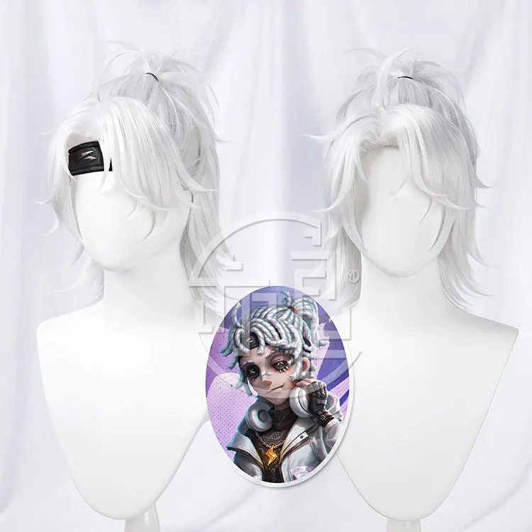 Anime Identity V Prisoner Cosplay Wig Halloween Carnival Party Props Synthetic Hair Heat Resistant Fiber + Wig Cap