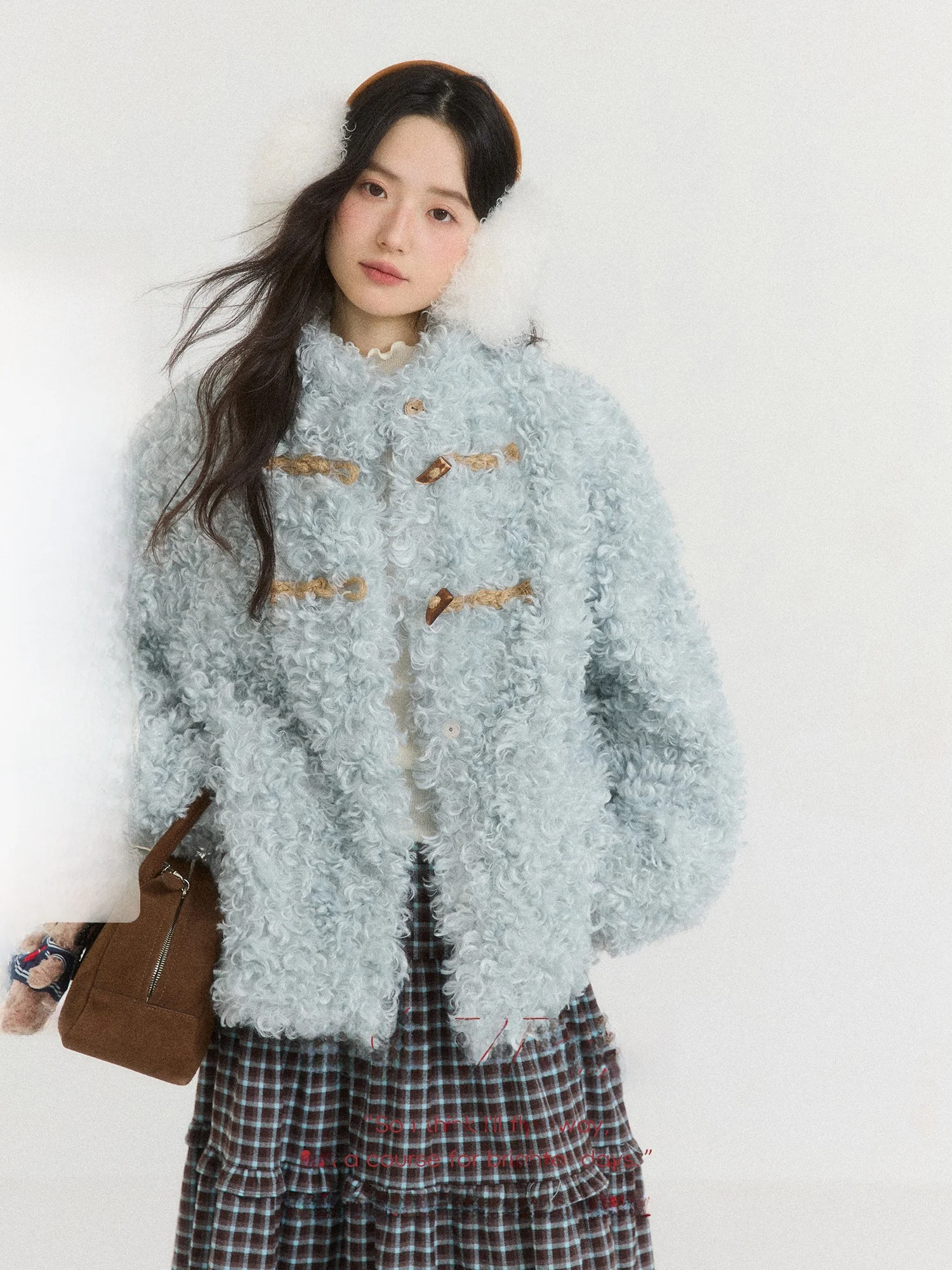 

Женское шерстяное стеганое пальто ORWhite, зимнее, утепленное, с воротником-стойкой, на меховой подкладке, на пуговицах, винтажный стиль