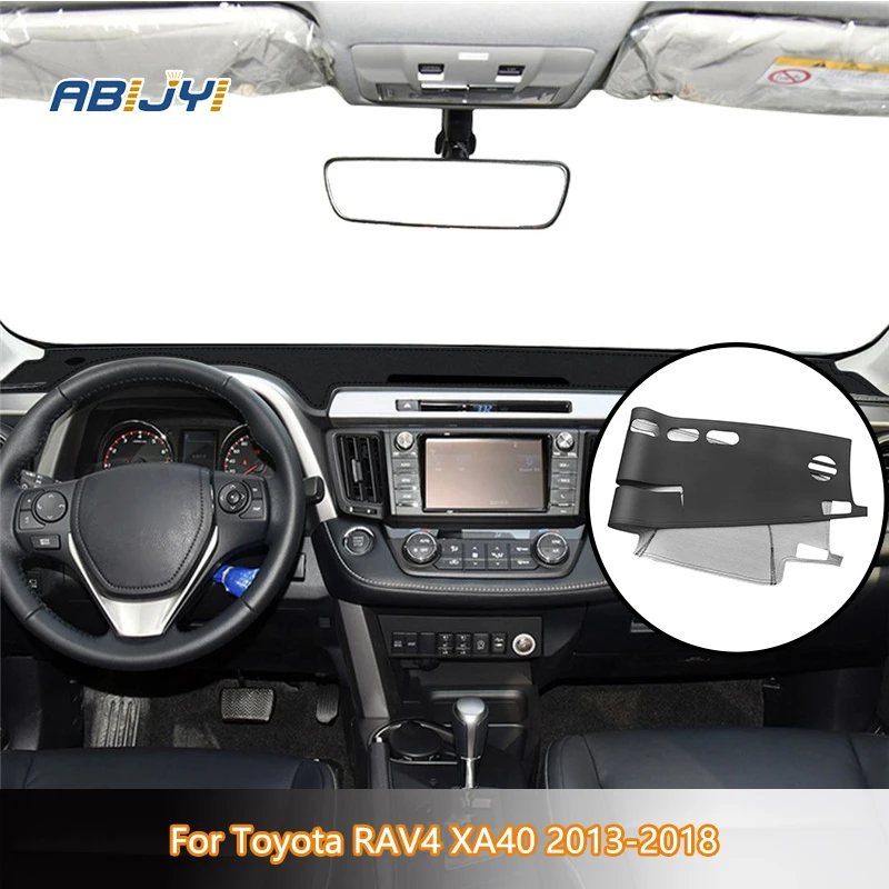 

1Pcs Car Dashboard cover Anti-skid dashboard mat Interior parts sunshade mat For Toyota RAV4 XA40 2013 2014 2015 2016 2017 2018