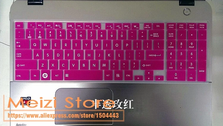 15 15.6 inch Silicone Laptop Keyboard Cover Skin Protector For Toshiba Satellite C850 C855 C855D C870 C875 C875D C50 L50 L850