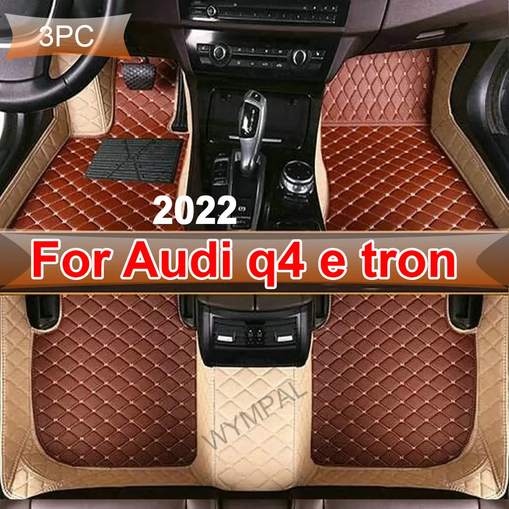 Car Floor Mats For Audi q4 e tron 2022 DropShipping Center Auto Interior Accessories Leather Carpets Rugs Foot Pads