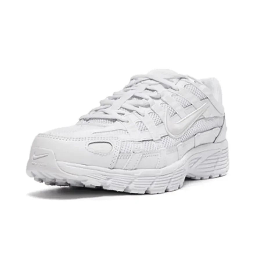 Nike P-6000 Low Men's and Women's Sneakers Trendy Retro Running Shoes Soft and comfortable Sneakers breathable true white