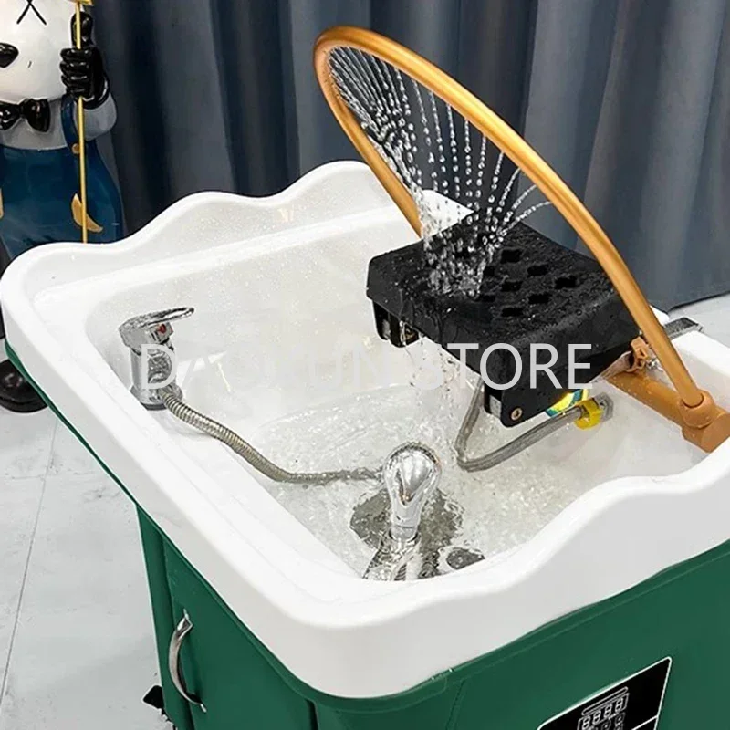 Hair Salon Chair Shaving Chairs Japanese Spa Hairdressing Seats Nursing Shampoo Bed Recliner Headspa Massage Bowl Sink Nail Wash