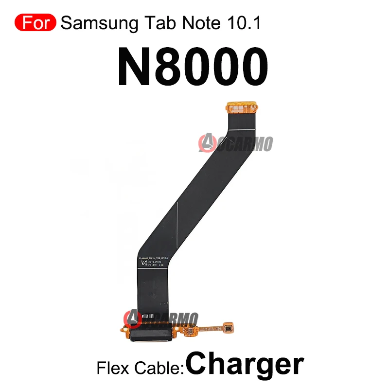 For Samsung Galaxy Tab Note 10.1 N8000 USB Charging Port Charger Dock Flex Cable With MicPhone Replacement Parts