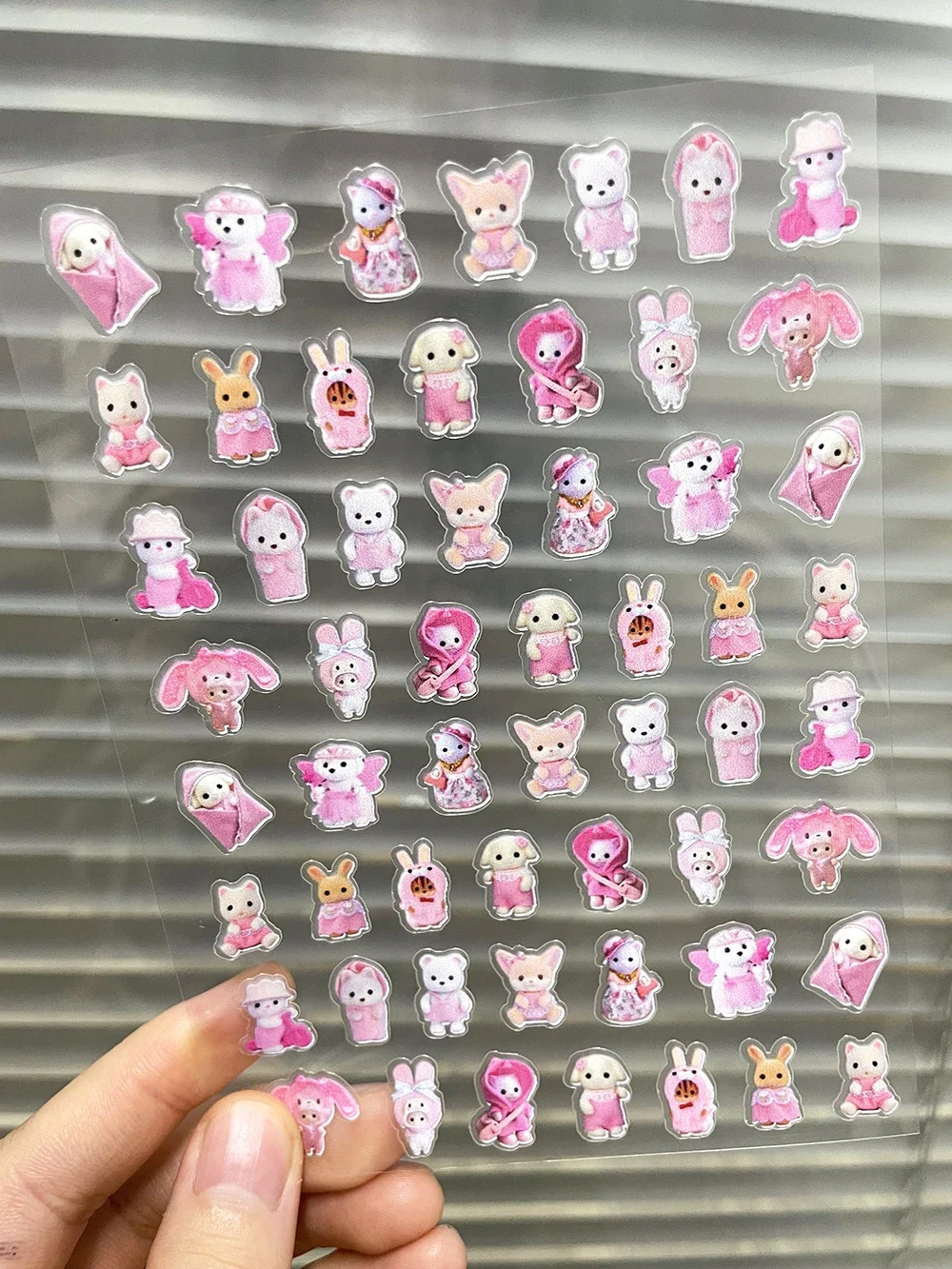 

1pcs Super Mini Catoon Senbel Family Pvc Luggage Tags Stickers Hellokitty Diy Laptop Water Bottle Nail Sticker Friend Gifts