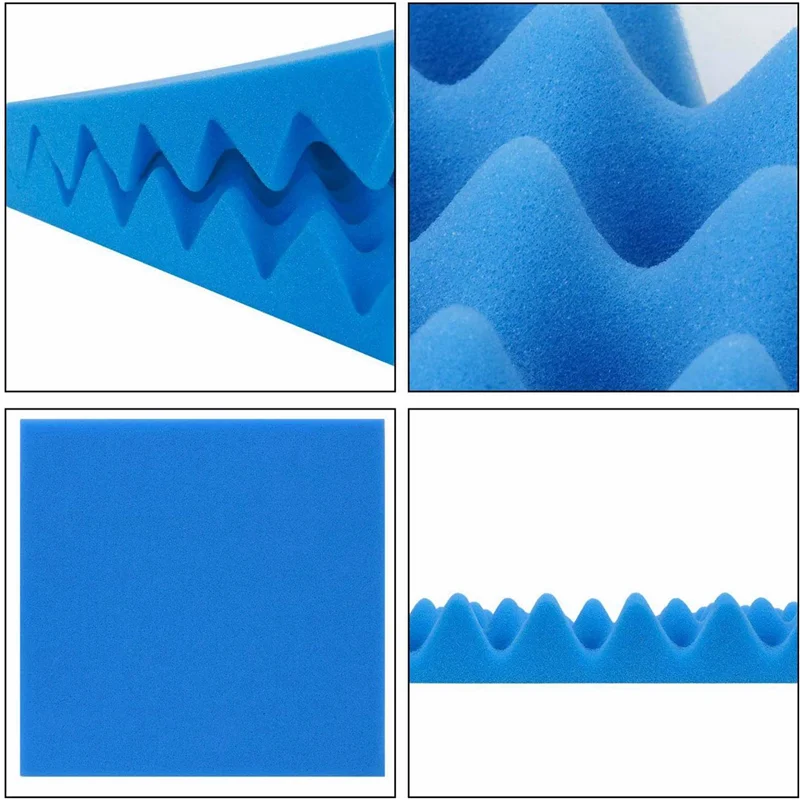 

B72A 36Pack Acoustic Foam Panels Egg Crate Foam Sound Proof Padding 1 Inchx12 Inchx12 Inch Studio Acoustical Treatments Foam