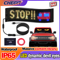 2025 NEW LED Matrix Pixel Panel, Scrolling Bright Advertising LED Signs, Flexible USB 5V LED Car Sign Bluetooth App Control