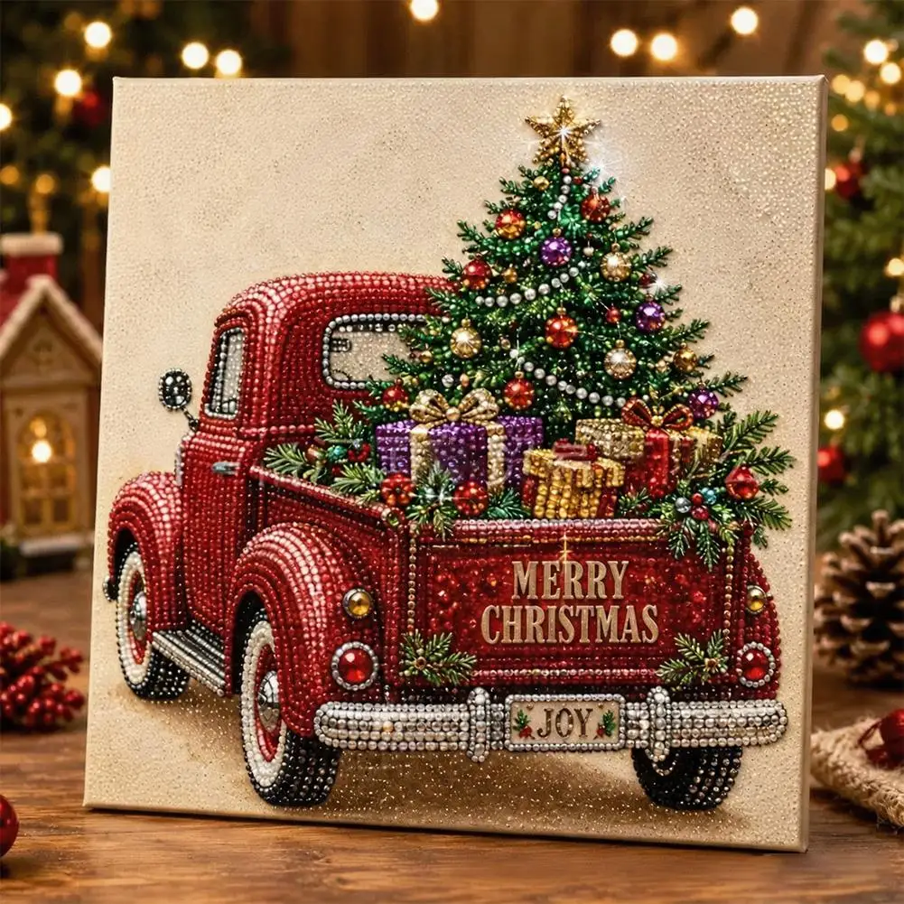Weihnachts-Weihnachtsmann-Diamantmalerei-Set 5D DIY Perlenstickerei Mosaik Wandkunst Leinwand Handwerk Heimdekoration Weihnachtsgeschenke – Detail 16