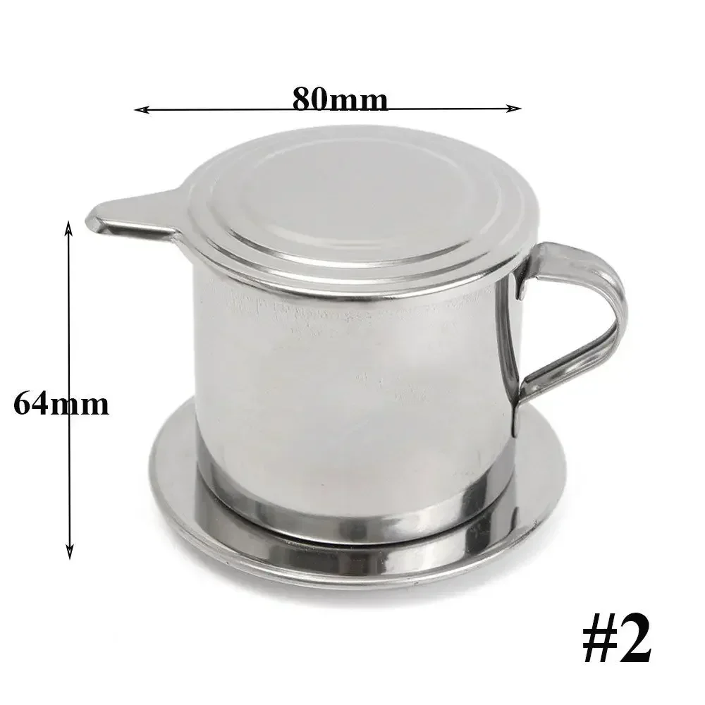 Vietnamese Coffee Filter Stainless Steel Maker Pot Infuse Cup Delicious Serving
