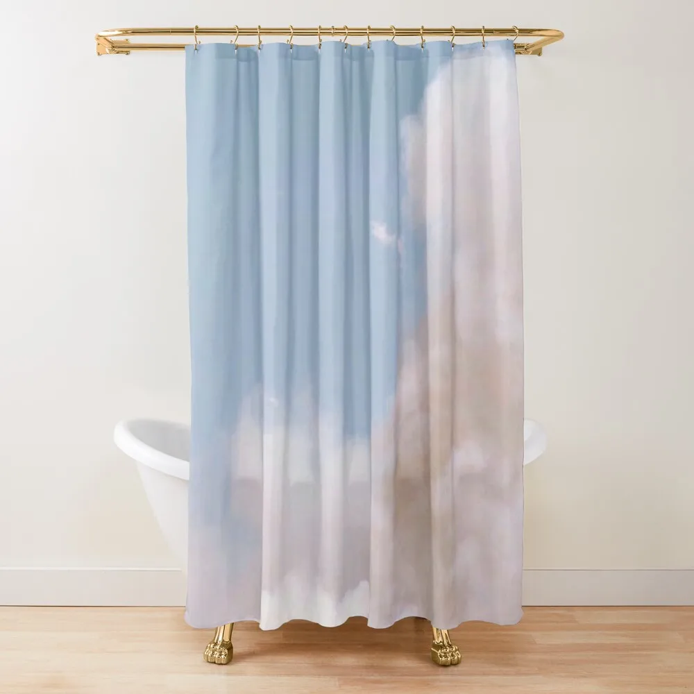 

Aesthetic Sky with Clouds Shower Curtain For Shower Bathroom Box Waterproof Bathroom Shower Modern Bathroom Accessories Curtain