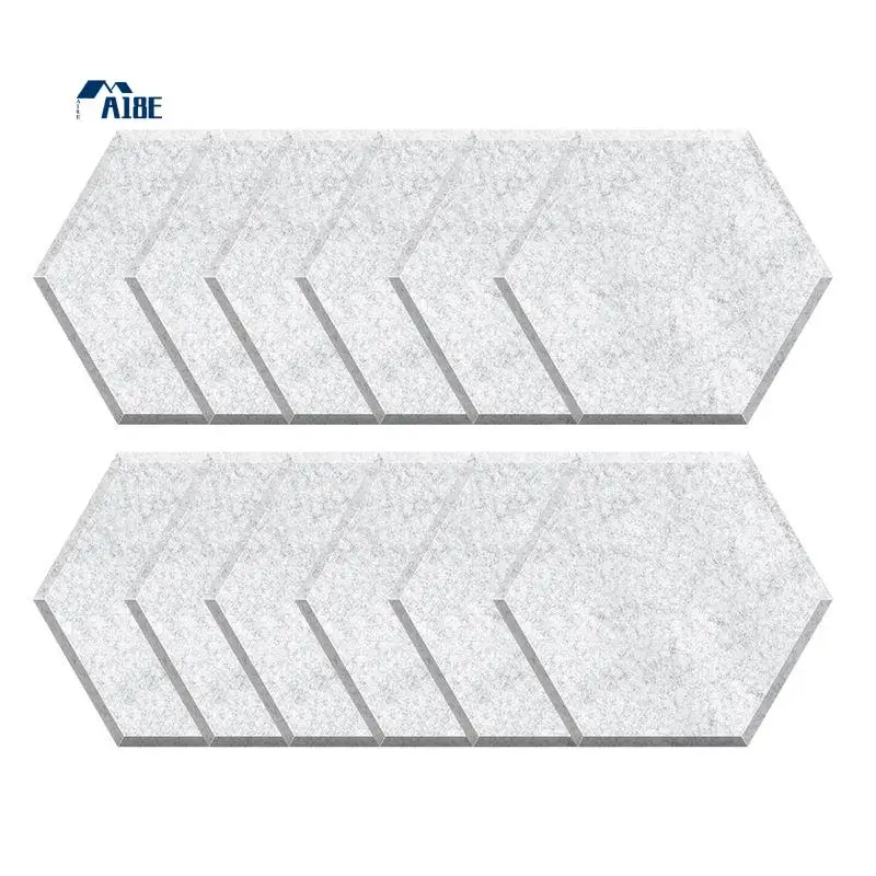 

Акустические панели из пенопласта A18E-12, 12x10x0.4 дюйма, шестиугольные, для домашней студии звукозаписи