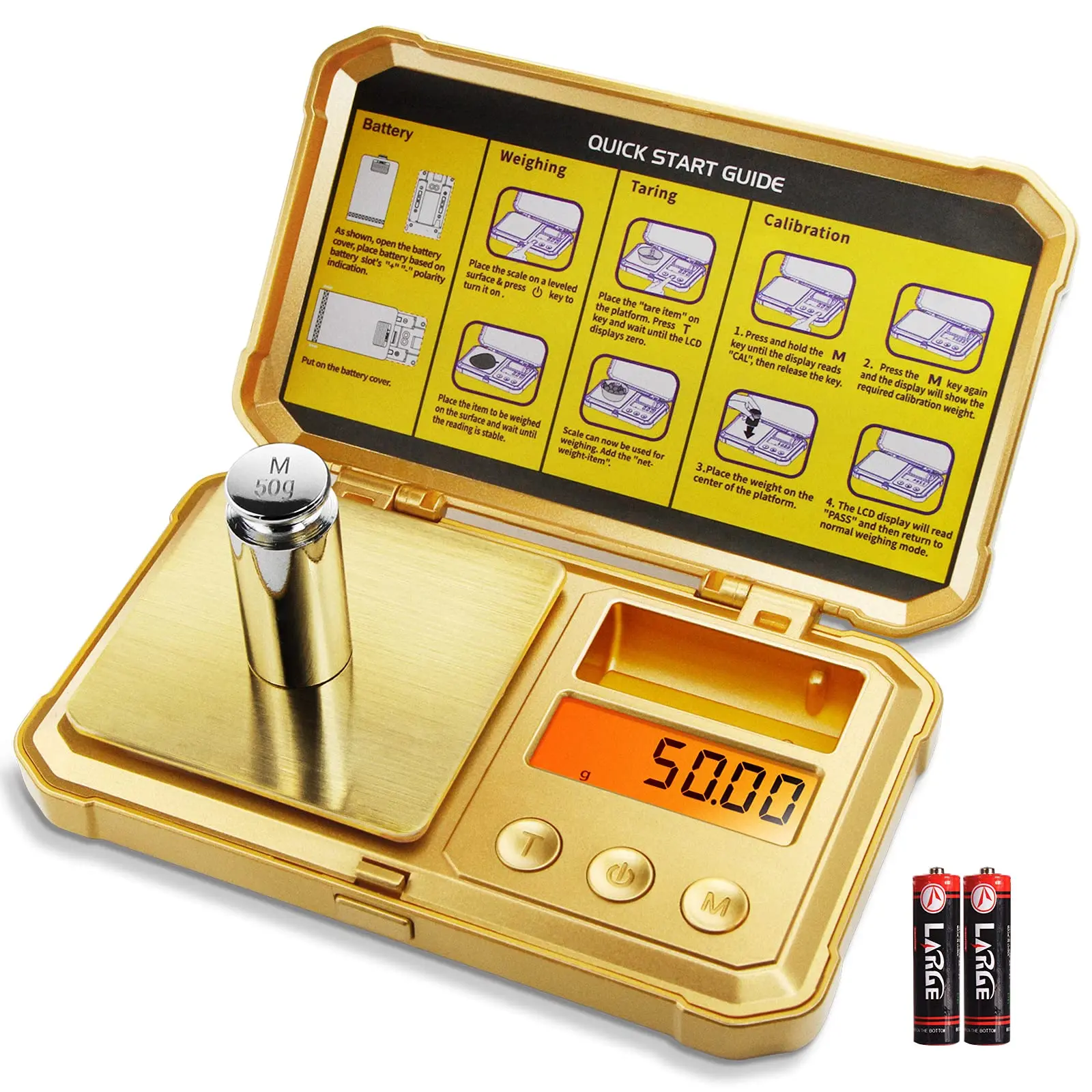 Electronic Scale 200g/0.01g, Jewelry Scale Electronic Portable Herb Scale 6 Modes, with Tare Function Suitable for Herbs