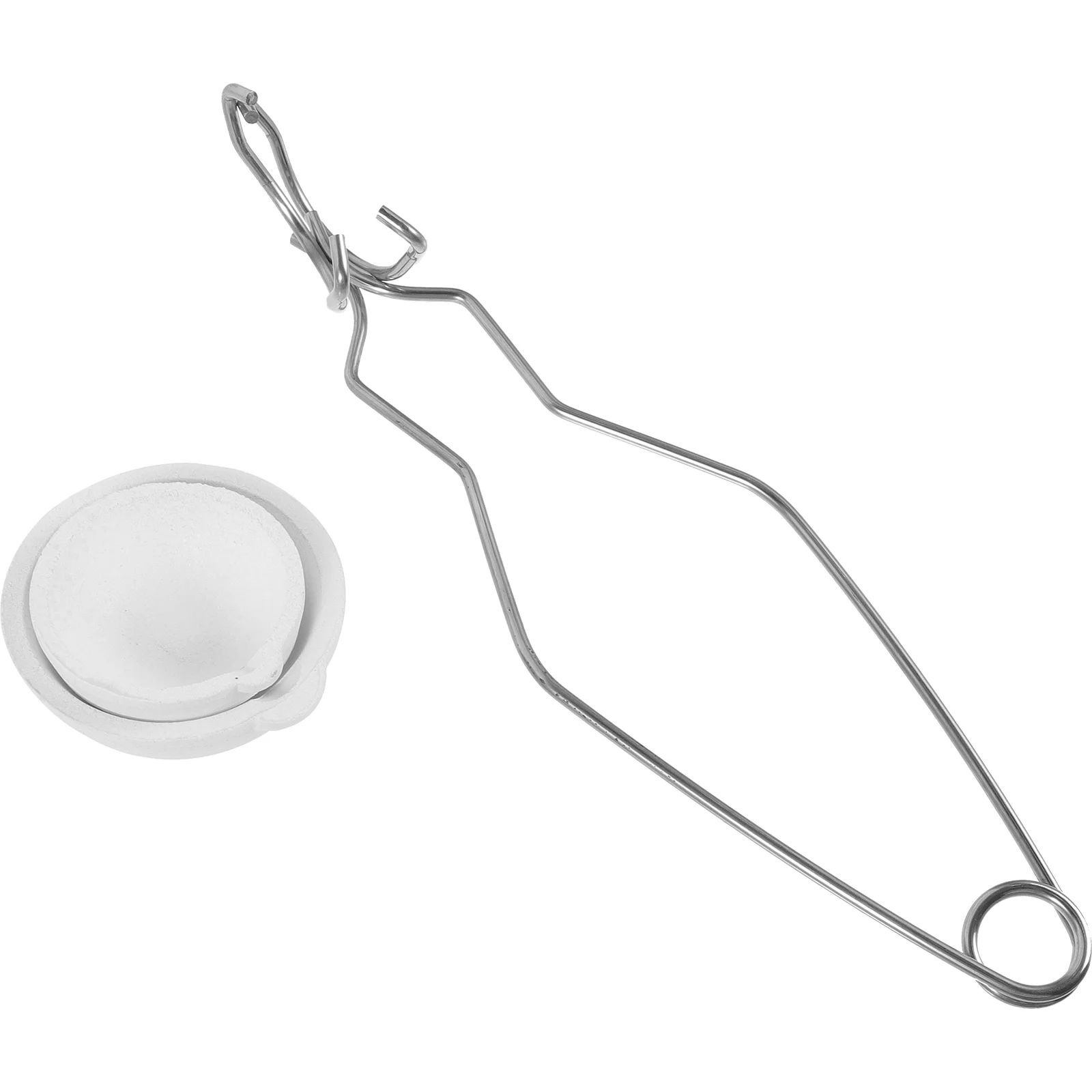 Snap Tools Melting Ceramic Crucible Set Crucibles Dish Refined Gold Handle Metal