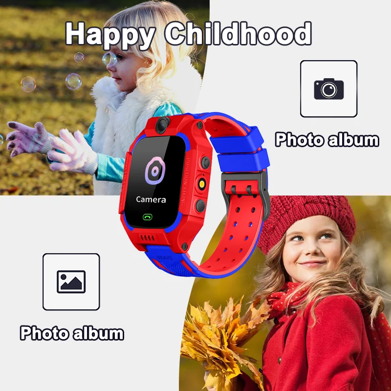 Lbs Standort q19 Kinder sos Telefon Uhr Remote Foto Voice Chat Smartwatch kompatibel für iOS Android Kind Geschenke