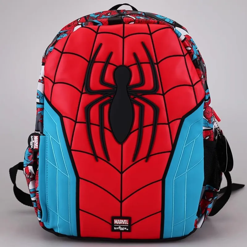 Oryginalny zestaw przyborów szkolnych Australian Smiggle Spider-Man Plecak o dużej pojemności Tornister studencki Torba na posiłek