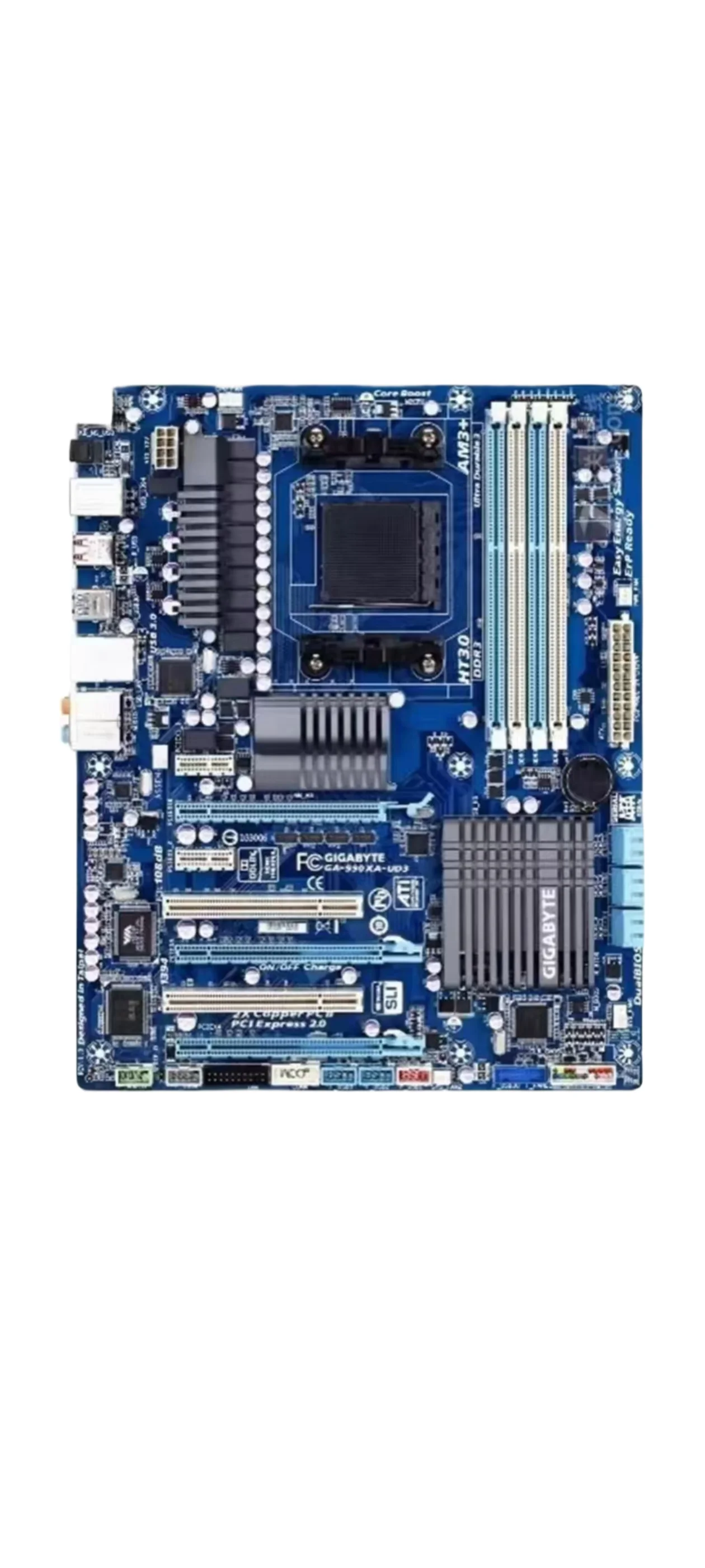 สําหรับ Gigabyte GA-990XA-UD3 เมนบอร์ด 990XA óxSATA III AM3 + DDR3 Mainboard 100% ทดสอบ OK ทํางานอย่างเต็มที่