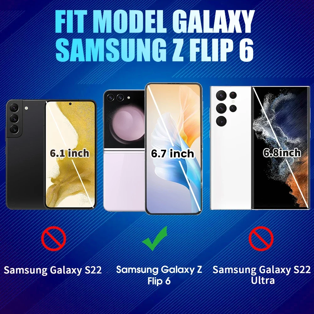 Clear Soft Hydrogel Films Screen Protector for Samsung Galaxy Z Flip 6 5G Front & Back Full Coverage Protective Film Not Glass image 6